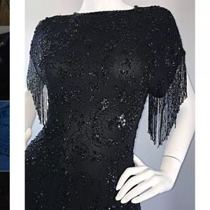 Oleg Cassini sequin flapper dress Neiman Marcus